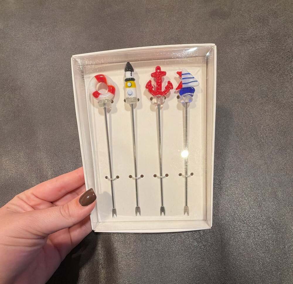 Abbott Maritime Icon Cocktail Picks Set of 4
